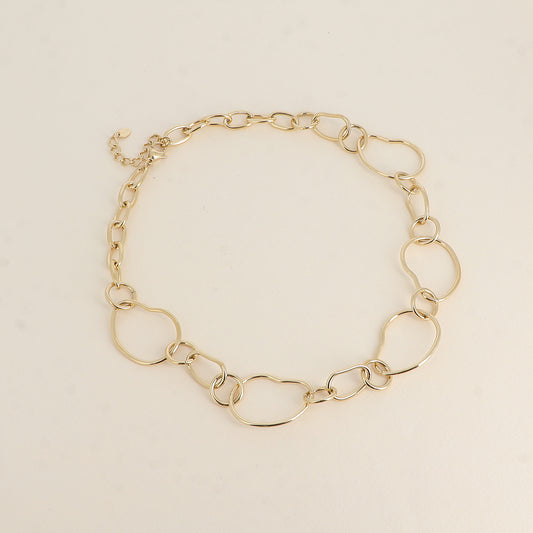 Collier - anneaux alternés 45+5 cm