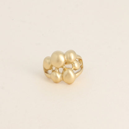 Bague - petites boules effet mat