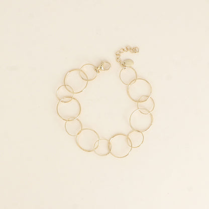Bracelet - anneaux ronds (19+3 cm)