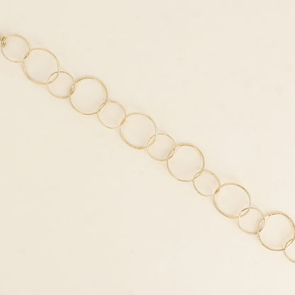 Bracelet - anneaux ronds (19+3 cm)