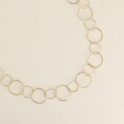 Collier - anneaux ronds 40+7 cm