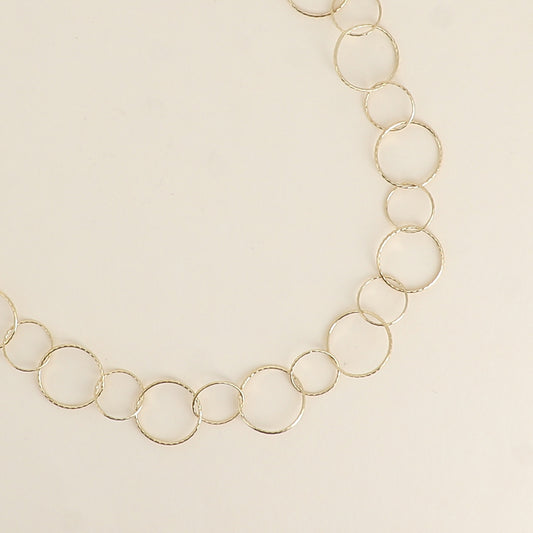 Collier - anneaux ronds 40+7 cm