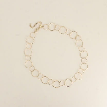 Collier - anneaux ronds 40+7 cm