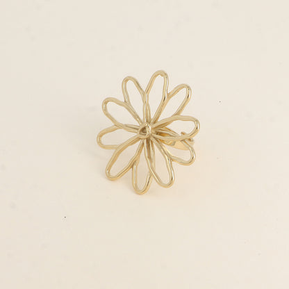Bague - grande fleur ajourée