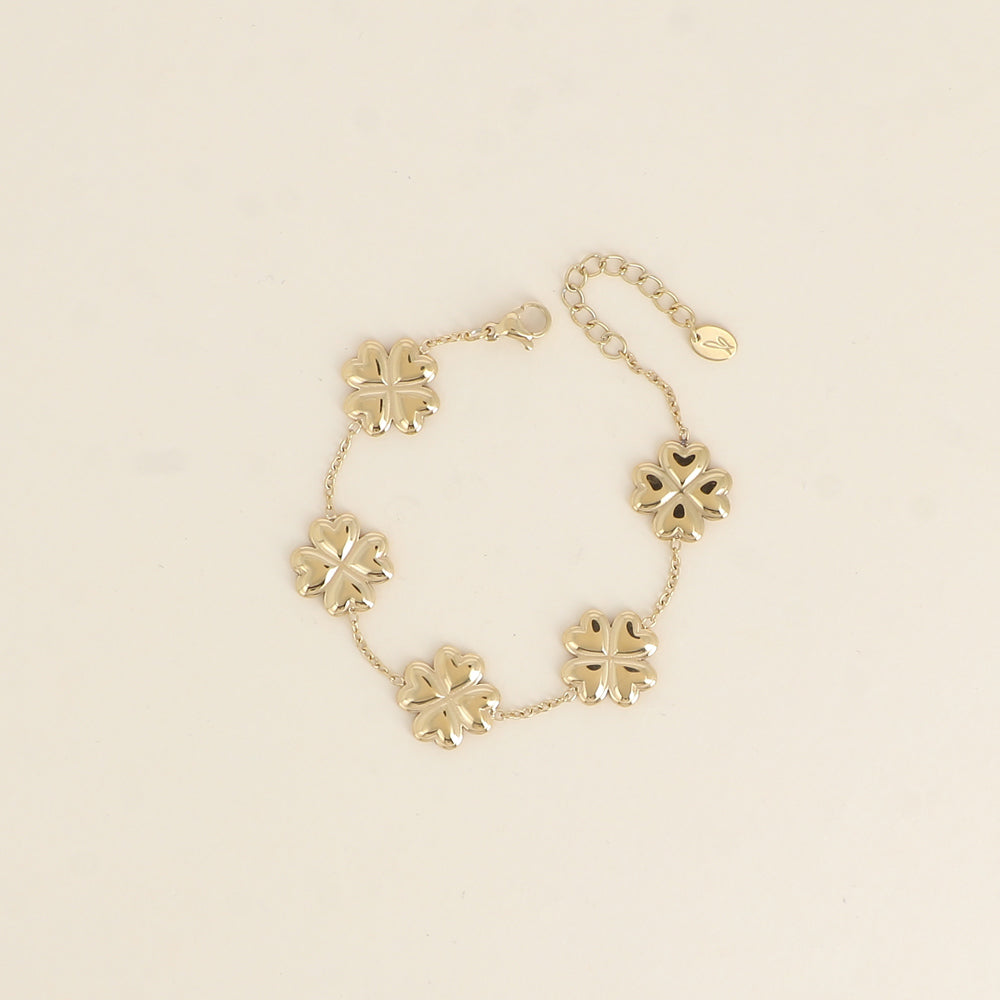 Bracelet - trèfles (16+3 cm)