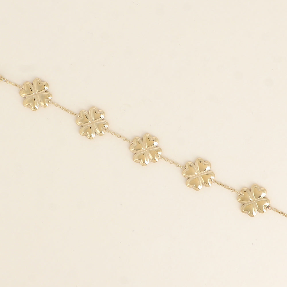 Bracelet - trèfles (16+3 cm)