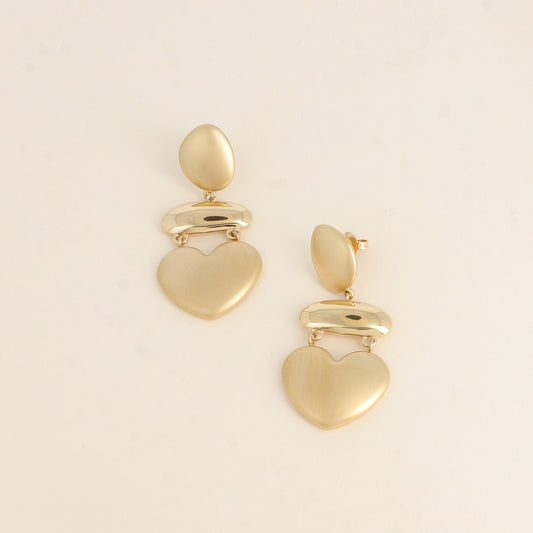 Boucles pendantes - 3 pièces mat et brillantes 25x64 mm
