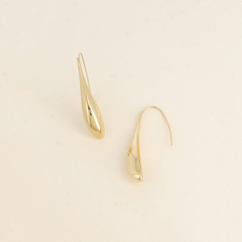 Boucles pendantes - longue tige bombée 10x52 mm
