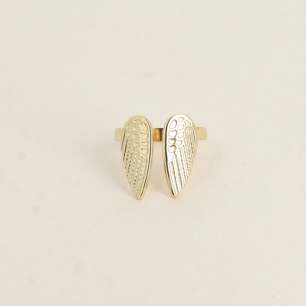 Bague ouverte - double aile
