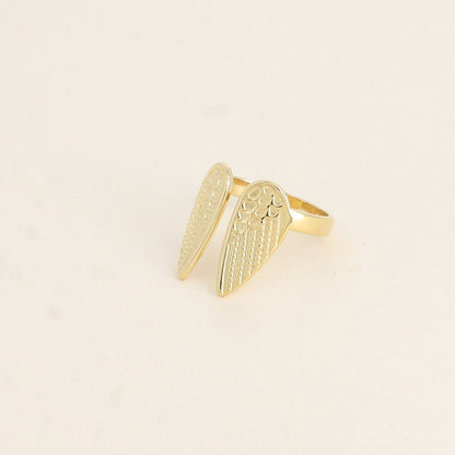Bague ouverte - double aile