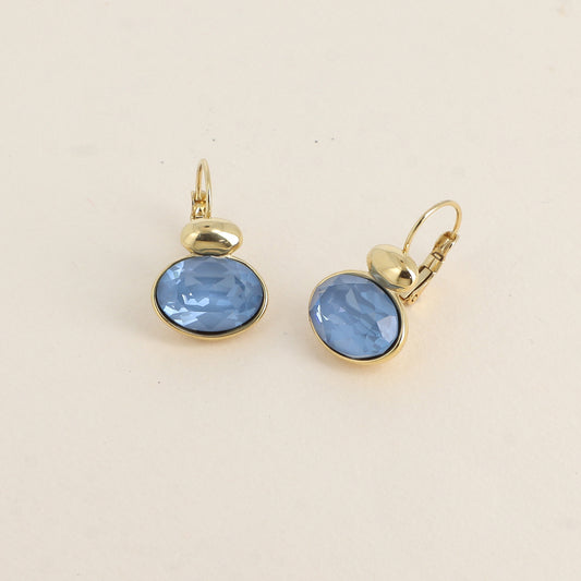 Boucles dorées - ornées de cristaux de Swarovski® - Denim ignite