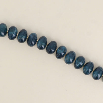 Bracelet - grosses perles de résine ovales
