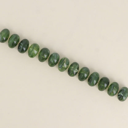 Bracelet - grosses perles de résine ovales