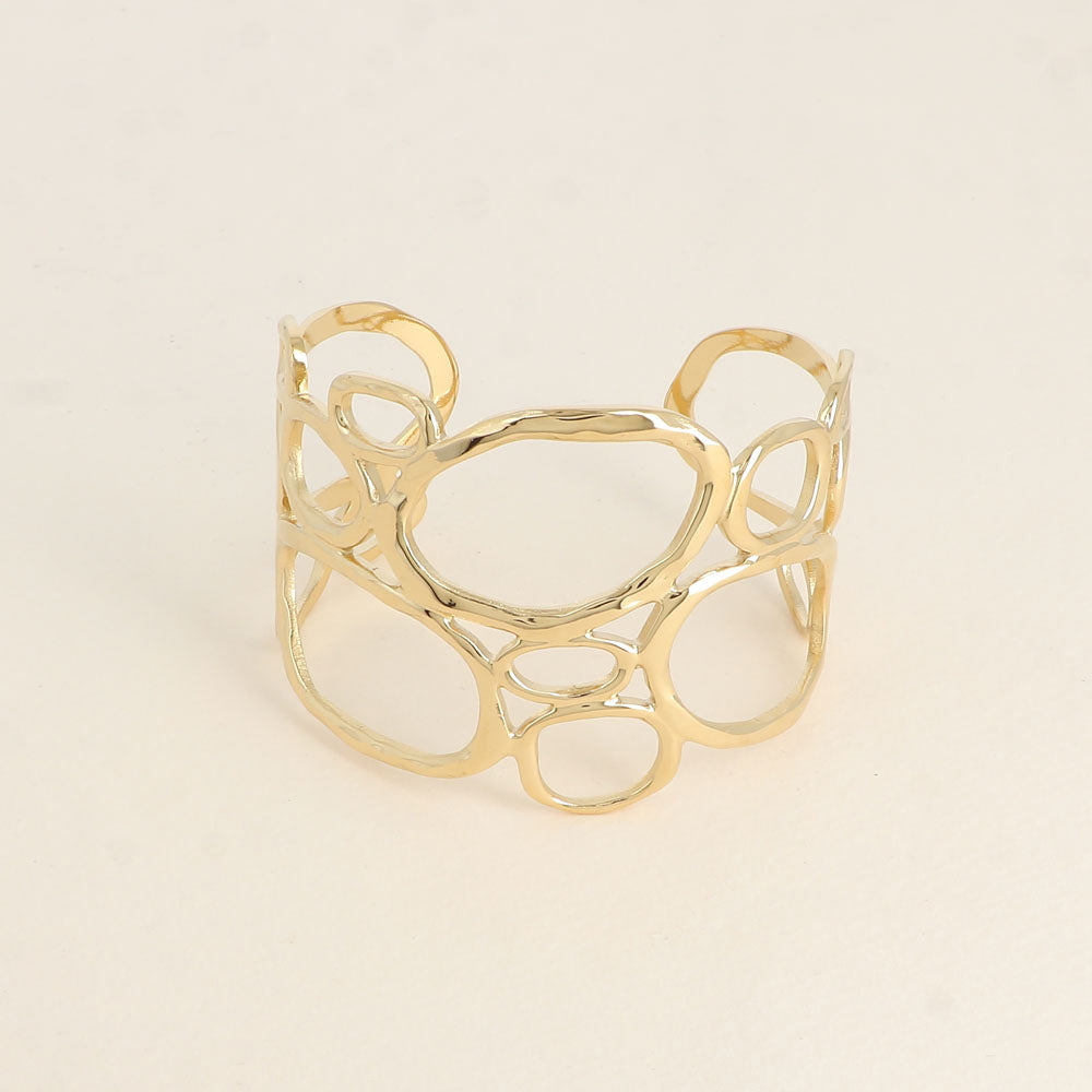Manchette - forme bulles ajourées - Dimensions : 6,2 x 5,5 cm - Hauteur : 50 mm