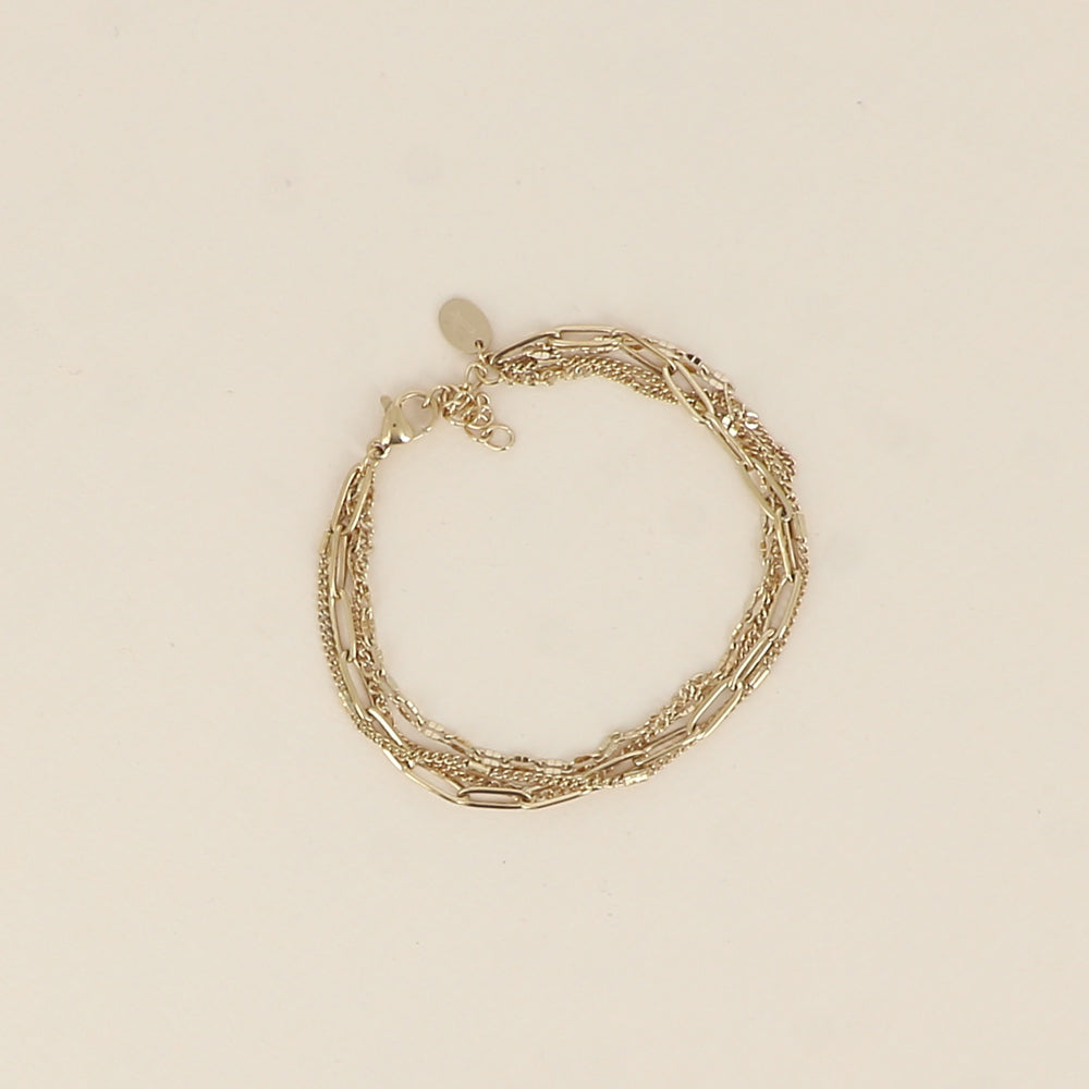 Bracelet - 4 rangs (15+3 cm)