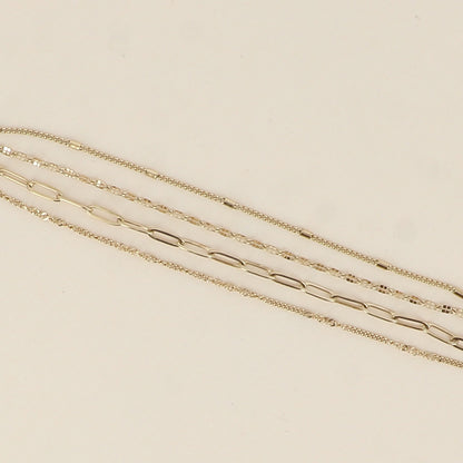 Bracelet - 4 rangs (15+3 cm)