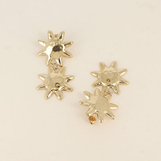 Boucles pendantes - 2 pièces soleil 29 x 58 mm