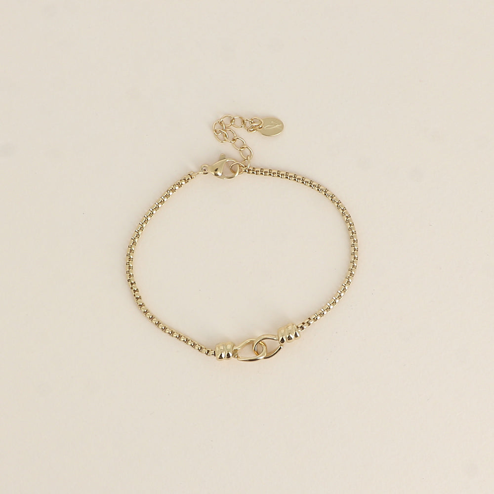 Bracelet - maille vénitienne, style menotte (16+3 cm)