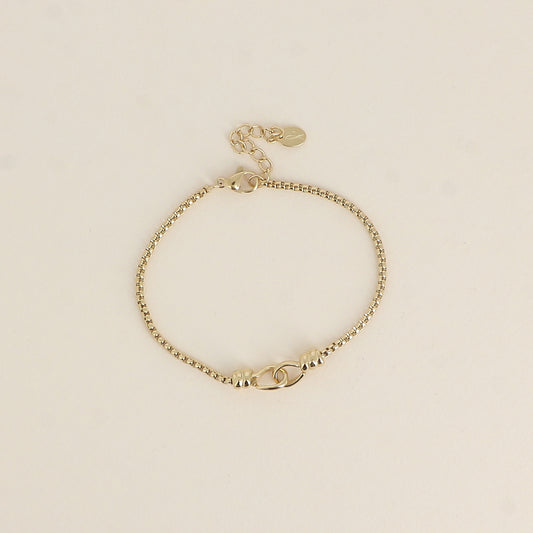 Bracelet - maille vénitienne, style menotte (16+3 cm)