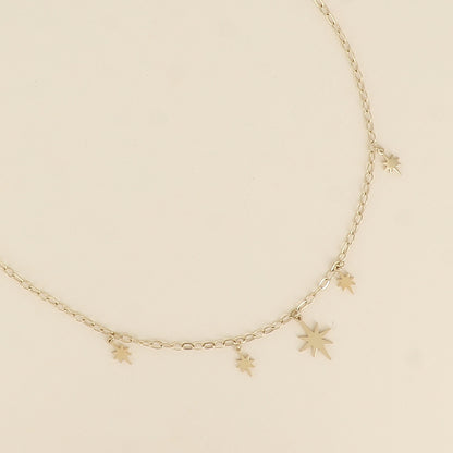 Collier - pampilles étoilées 42+5 cm