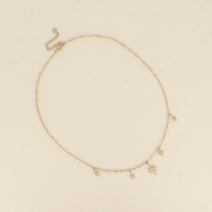 Collier - pampilles étoilées 42+5 cm