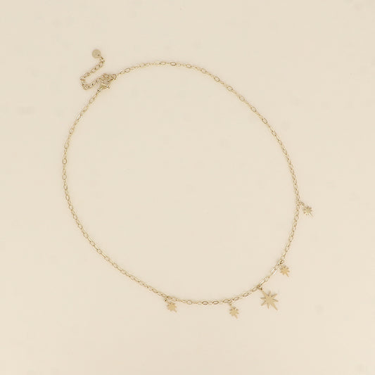 Collier - pampilles étoilées 42+5 cm