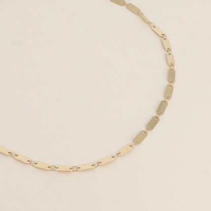 Collier - mailles ovales plates 38+7 cm