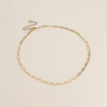 Collier - mailles ovales plates 38+7 cm