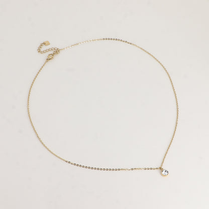 Collier - Cristal SS24 - Orné de cristaux de Swarovski® - 45+5 cm - Diamètre du cristal : 5 mm - Crystal