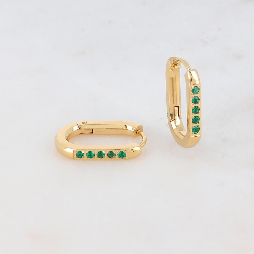 Créoles avec strass 1,2 X 2 CM