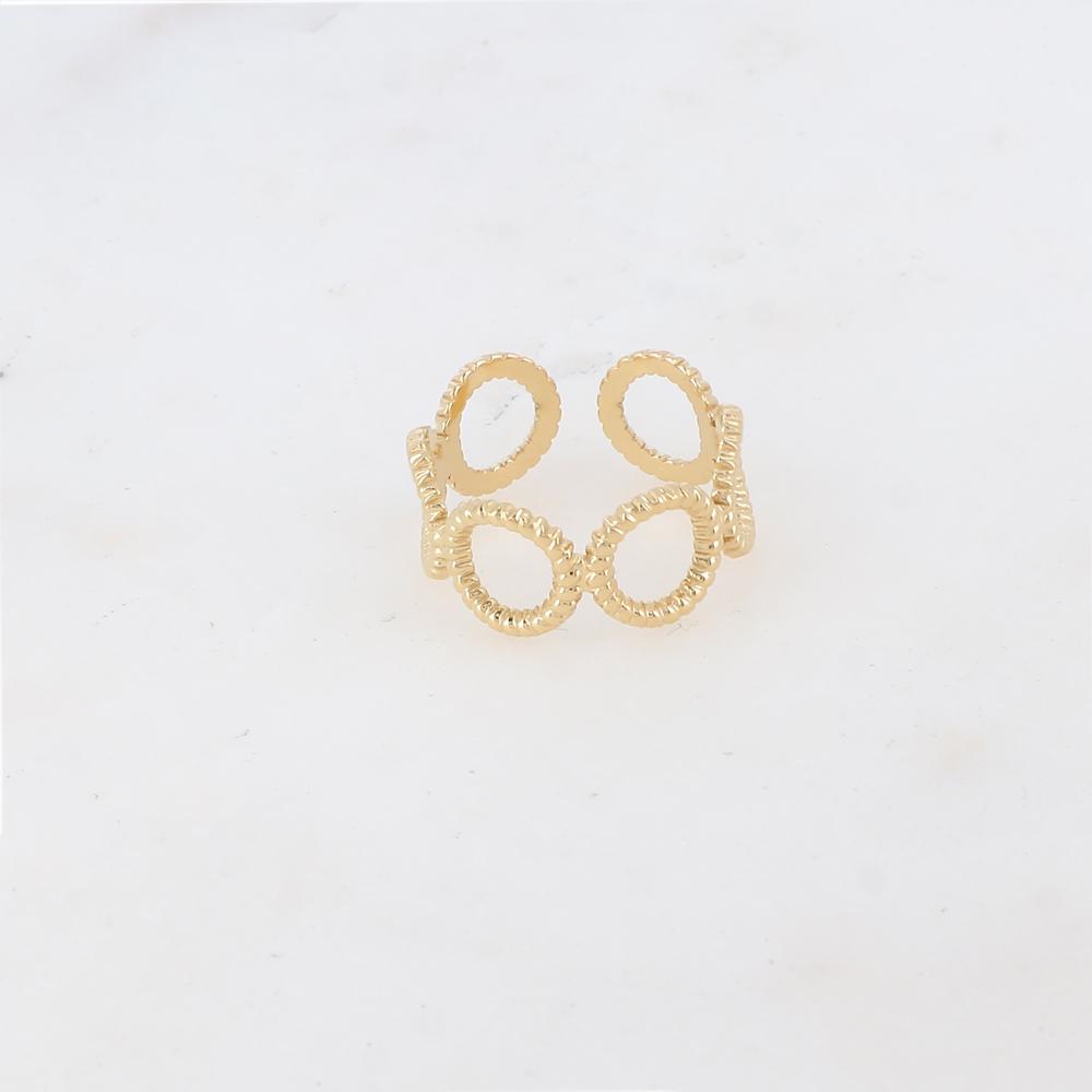 Bague réglable multi-anneaux