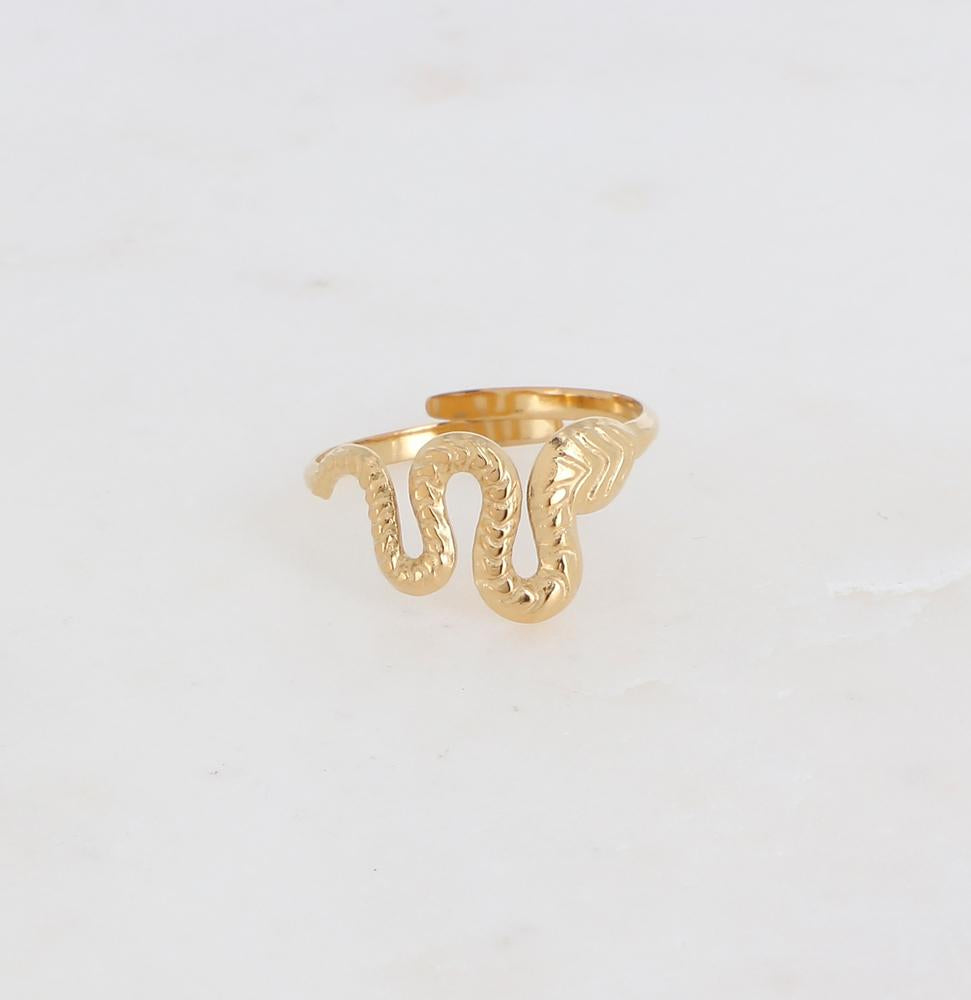 Bague serpent ajustable