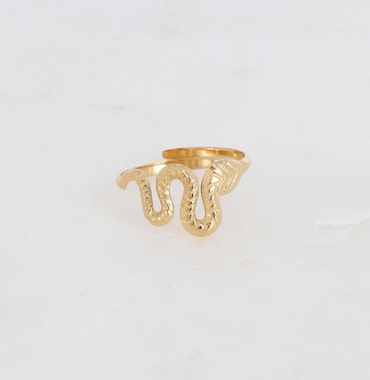 Bague serpent ajustable