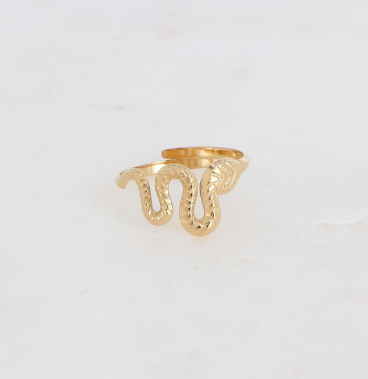 Bague serpent ajustable