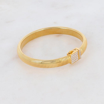 Jonc avec fermoir magnétique, strass
