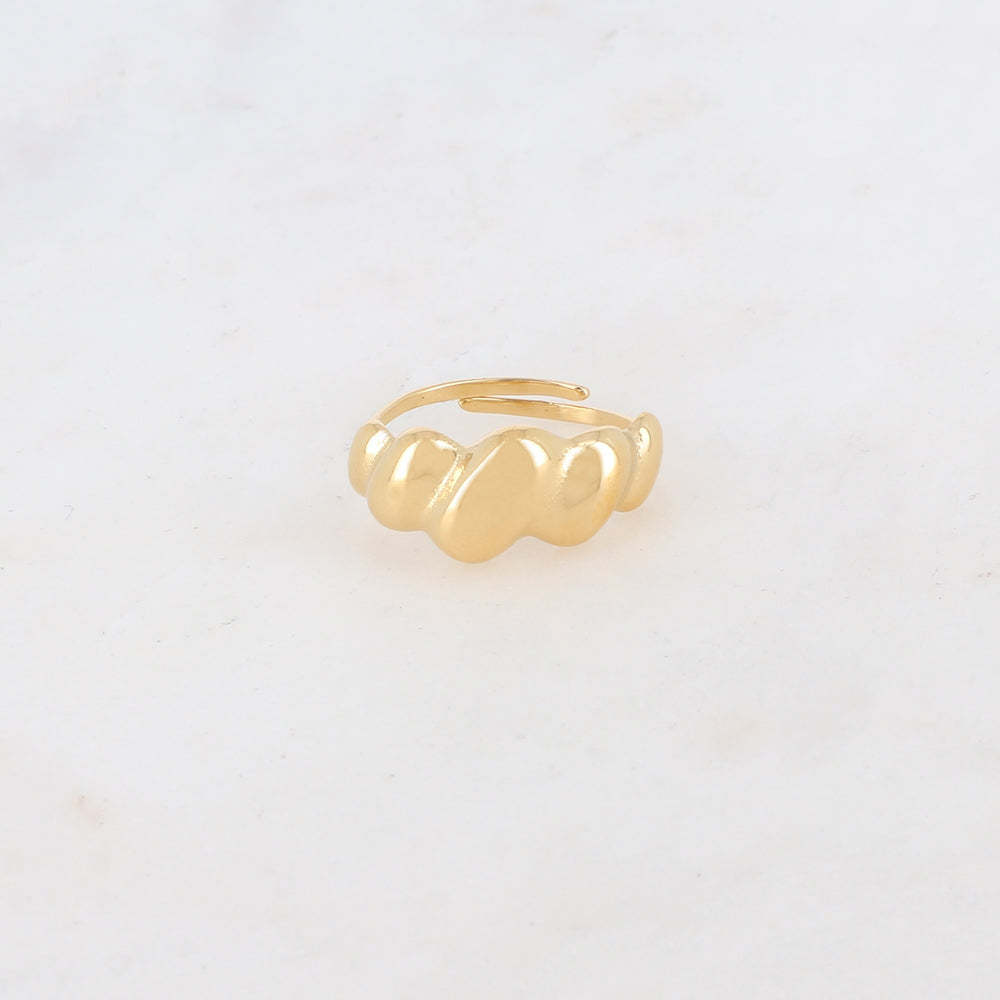Bague réglable avec style graphique