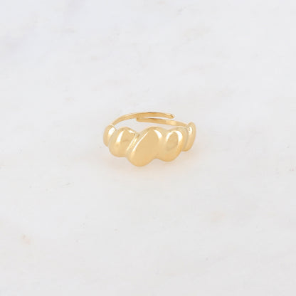 Bague réglable avec style graphique