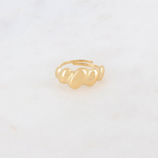 Bague réglable avec style graphique