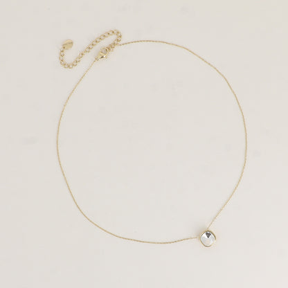Collier orné de cristal de Swarovski® 8 mm - Longueur de chaîne : 39+5 cm - Diamètre du cristal : 8 mm - Crystal