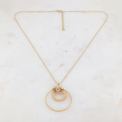 Collier avec soleil 55+5 cm