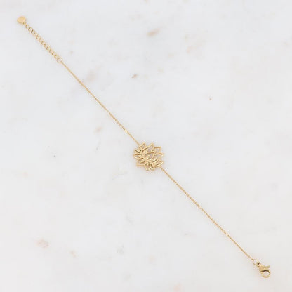 Bracelet avec fleur de lotus