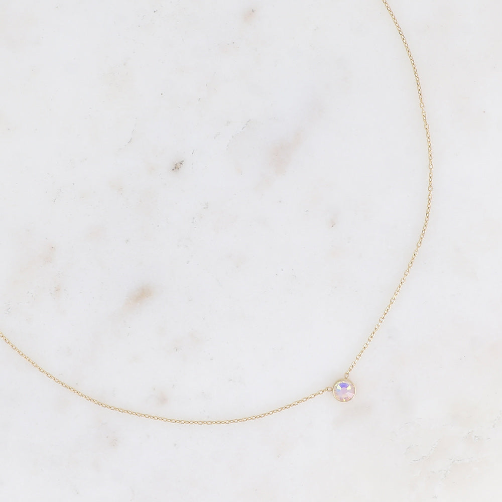 Collier orné de cristal de Swarovski® PP20 - Pink delite