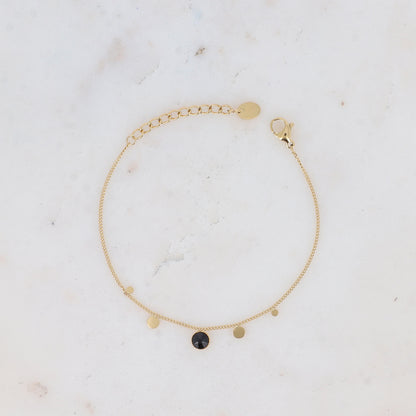 Bracelet - orné de cristaux de Swarovski® PP20 - Jet