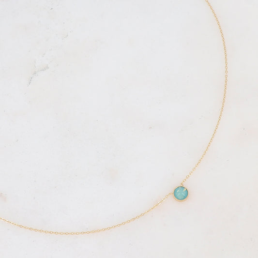 Collier orné de cristal de Swarovski® PP20 - Pacific opal