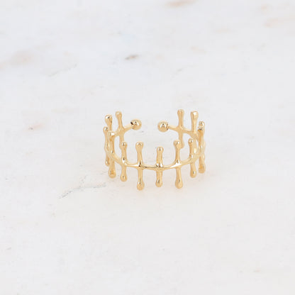 Bague en arête de poisson
