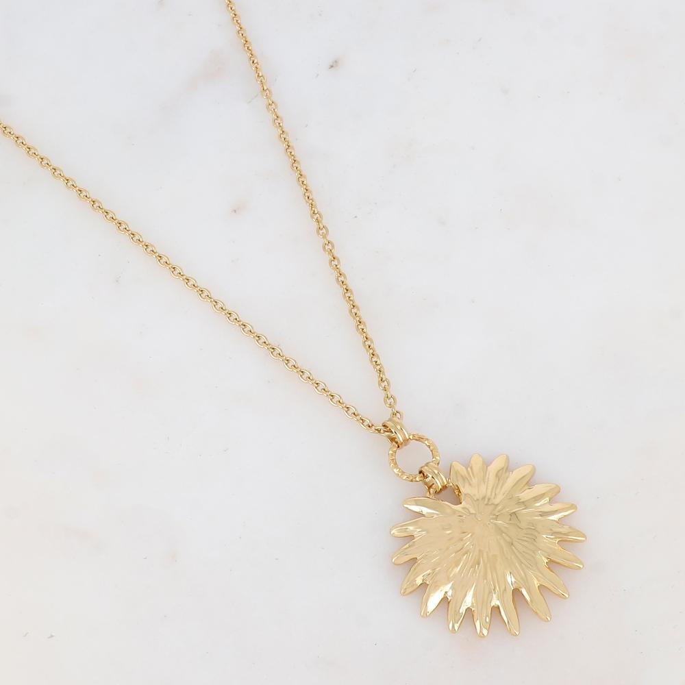 Sautoir avec pendentif feuillage (80+10CM)