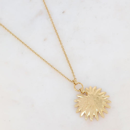Sautoir avec pendentif feuillage (80+10CM)