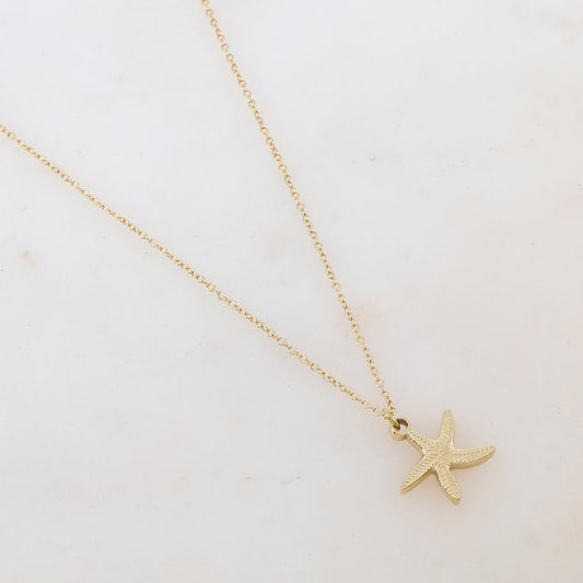 Collier avec pendentif étoile de mer (40+5CM)
