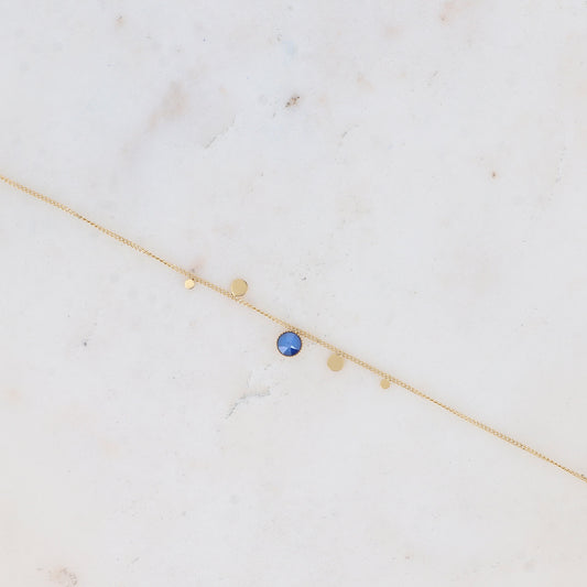 Bracelet - orné de cristaux de Swarovski® PP20 - Royal blue - Diamètre du cristal: 0,5 cm