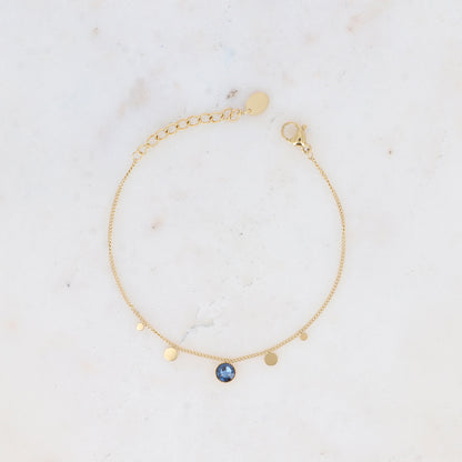Bracelet - orné de cristaux de Swarovski® PP20 - Denim blue - Diamètre du cristal: 0,5 cm